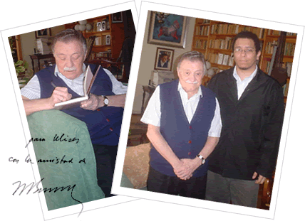 Con Mario Benedetti